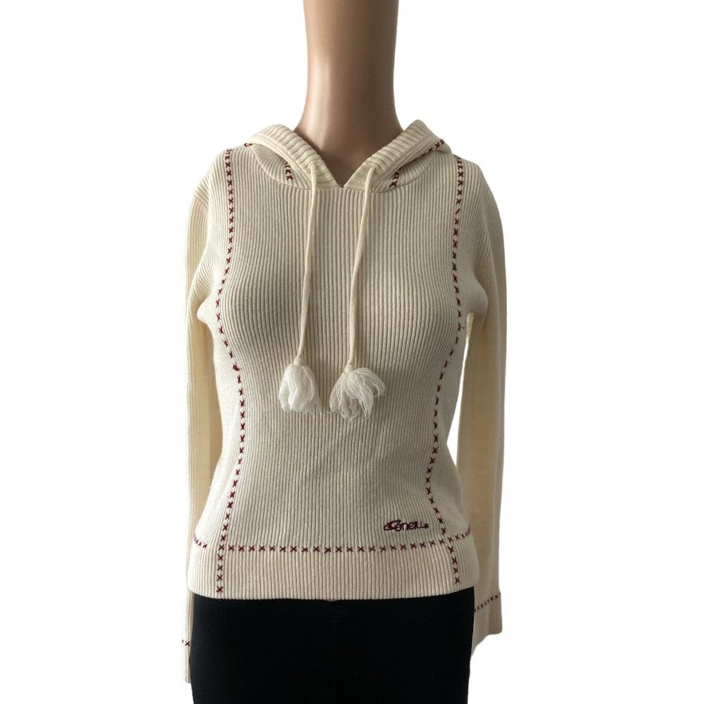 O'Neill Pullover Ribbed XS Ribbed Baseball Stitch Sweater